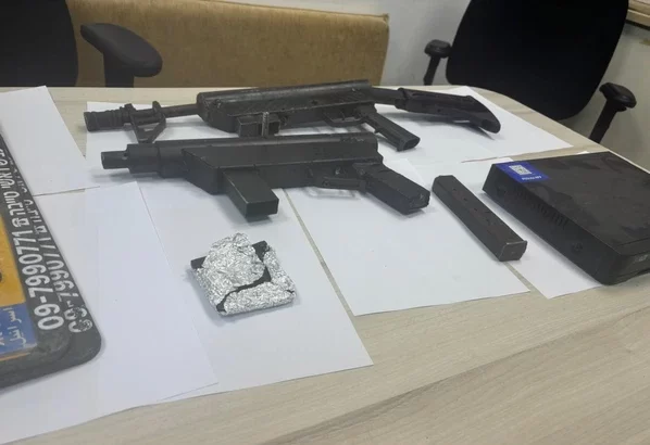 السلاح الذي ضُبط- تصوير الشرطة
