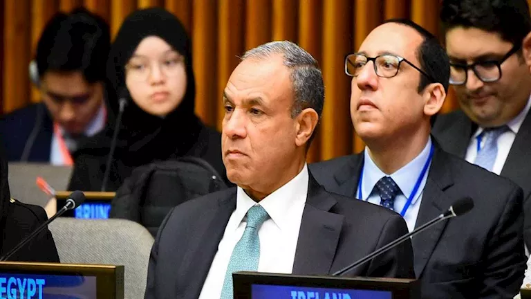 وزير الخارجية يشارك في الاجتماع الوزاري للتحالف العالمي لتنفيذ حل الدولتين