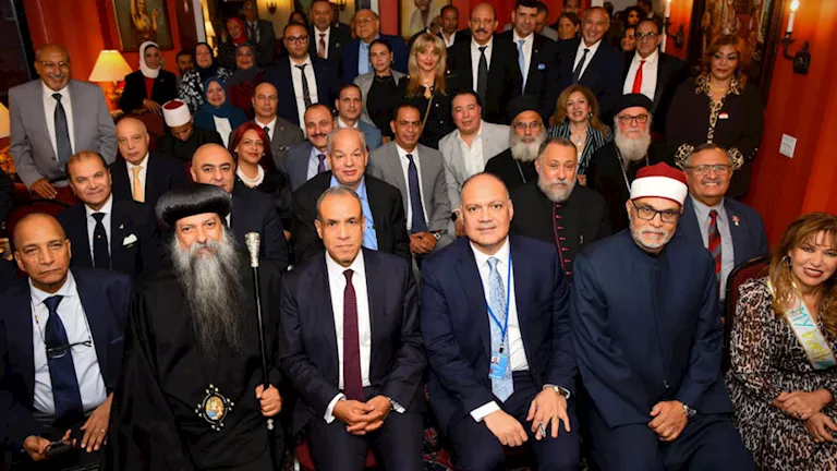 وزير الخارجية يلتقي أبناء الجالية المصرية في نيويورك