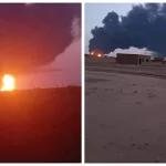 هجوم جديد بالمسيّرات في السودان.. استهداف مستودعات بترول شرق ود مدني (صور)